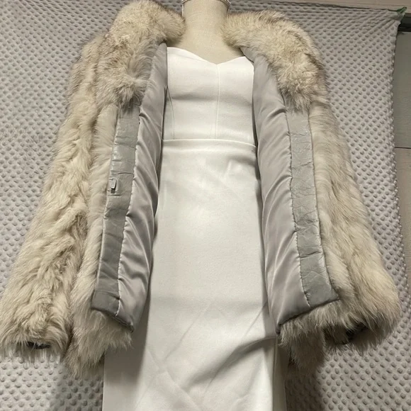 SAGA FOX サガフォックス GUARANTEE OF QUALITY 13 SAGA FOX Guarantee of Quality Hook Button Up Genuine Fox Fur Coat